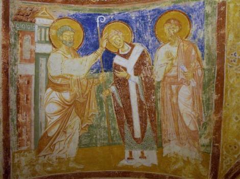 Aquileia: Dom - Krypta [Petrus weiht Bf. Hermagoras in Gegenwart von Markus] (2017)