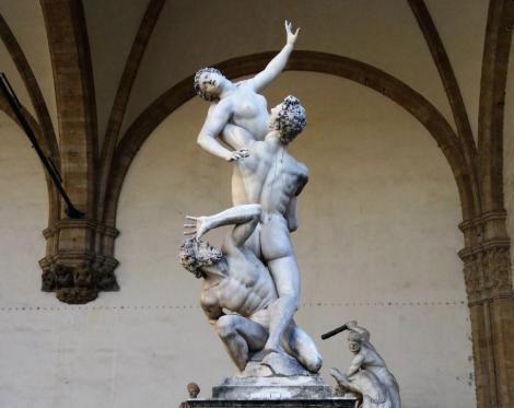 Loggia dei Lanzi: "Raub der Sabinerinnen" von Giambologna (2017)