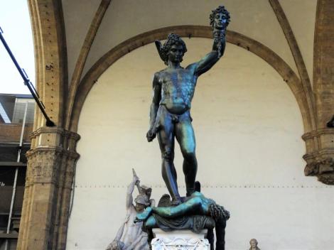 Loggia dei Lanzi: "Perseus" von Cellini (2017)