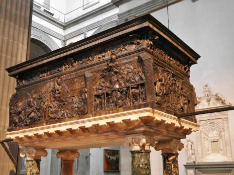 San Lorenzo: Kanzel [rechts] von Donatello (2017)