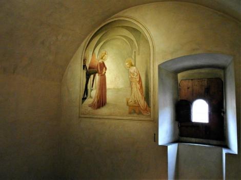 San Marco: Zelle 3 mit "Verkündigung" von Fra Angelico (2017)