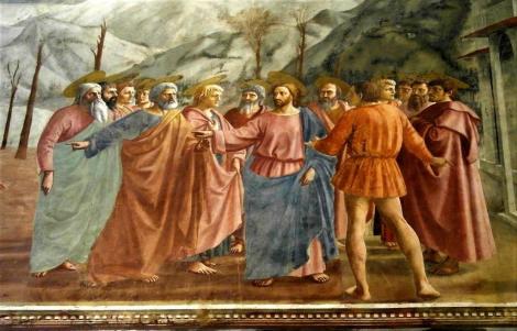 Santa Maria del Carmine: Brancacci-Kapelle - "Tempelsteuer" von Masaccio (2017)