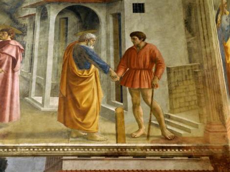 Santa Maria del Carmine: Brancacci-Kapelle - "Tempelsteuer" von Masaccio (2017)