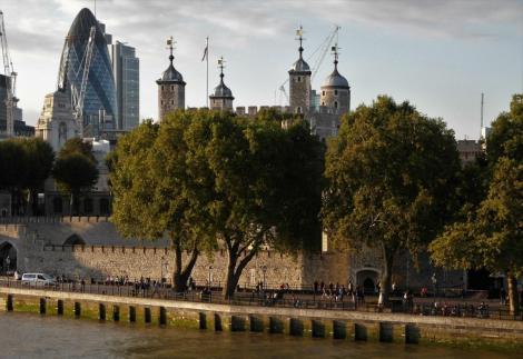 Blick von der Towerbridge zum Tower (2014)
