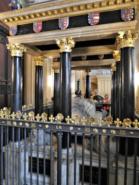 Westminster Abtei: Kapelle Heinrichs VII. - Grabmal Elisabeths I. (2014)