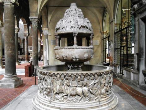 Kirche San Frediano: Taufbecken (2017)