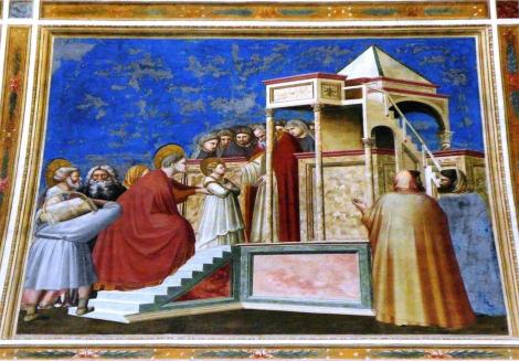 Arenakapelle - Nordwand: "Tempelgang Marias" von Giotto (2017)