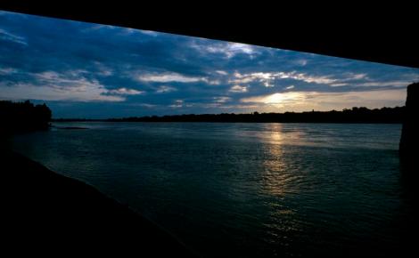 Thorn [poln. Torun]: Blick über die Weichsel (1979)