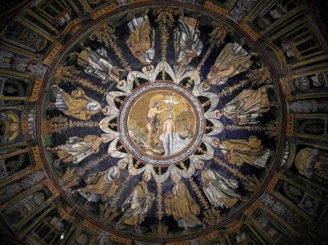 Baptisterium der Orthodoxen: Kuppelmosaik (2017)