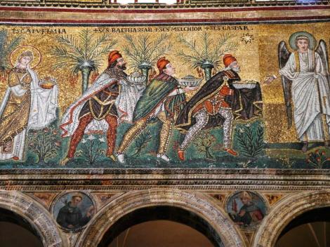 Sant' Appolinare Nuovo: linke Seite - Drei Könige (2017)