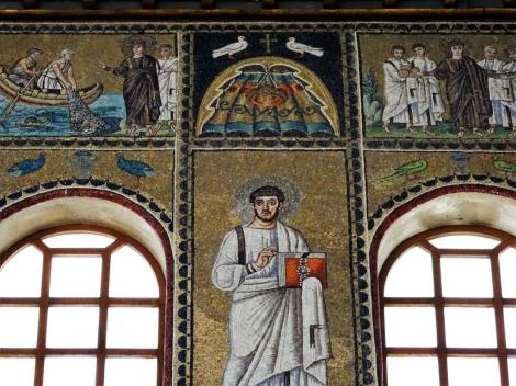 Sant' Appolinare Nuovo: linke Seite, obere Reihe (2017)