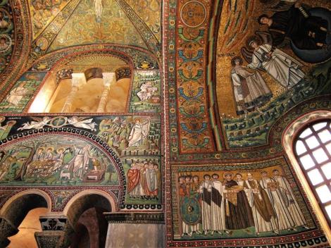 San Vitale: Mosaiken im Chor, linke Seite (2017)