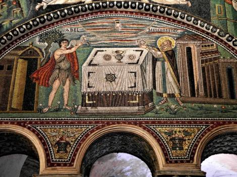 San Vitale: Mosaiken im Chor, rechte Seite (2017)
