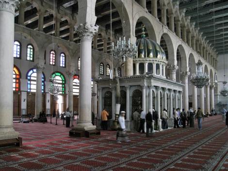 Damaskus: Omaijadenmoschee - Gebetssaal mit Grabmal Johannes des Täufers (2008)