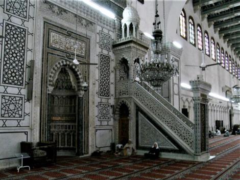 Damaskus: Omaijadenmoschee - Mihrab [Gebetsnische] und Mimbar [Kanzel] (2008)