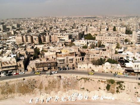 Aleppo: Blick von der Zitadelle auf die Stadt (2008)