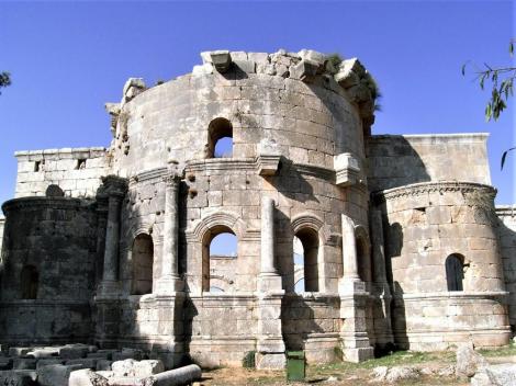 Simeonskloster: Apsiden der Ostbasilika (2008)