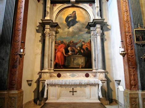 Dom: "Mariä Himmelfahrt" von Tizian in der Cartolari-Nichesola-Kapelle (2017)