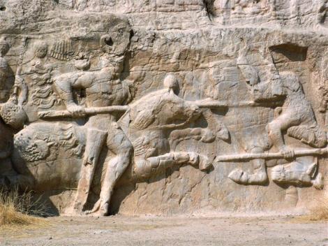 Naksch i Rustam: Sassanidenrelief "Reiterkampf König Hormizds II." (2007)