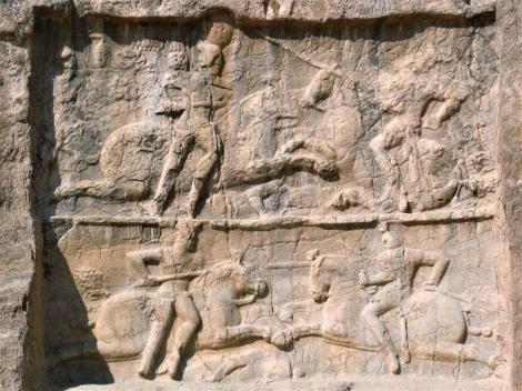 Naksch i Rustam: Sassanidendoppelrelief "Reiterkampfszenen König Bahrams" (2007)