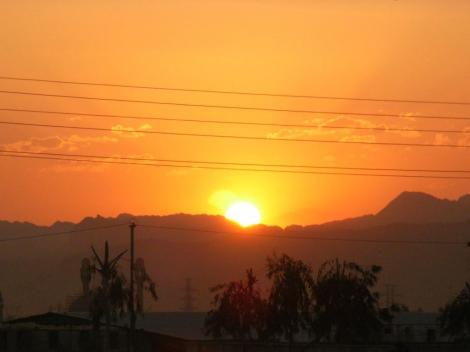 Sonnenuntergang bei Ghom (2007)