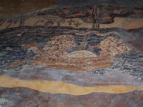 Madaba: St. Georg - Bodenmosaik [Darstellung des Toten Meeres] (2006)