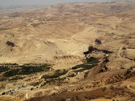 Blick vom Berg Nebo zur Mosesquelle (2006)