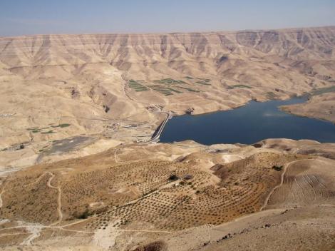 Wadi Mujib: Stausee des Flusses Mujib (2006)
