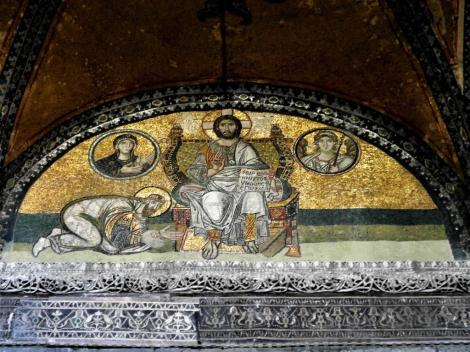 Hagia Sophia: Innerer Narthex - Mosaik über dem Kaisertor (2014)