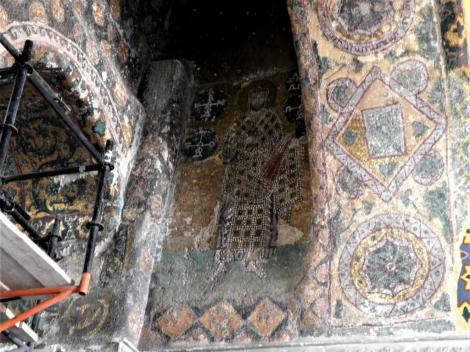 Hagia Sophia: Nordgalerie - Mosaik des Kaisers Alexandros I. (2014)