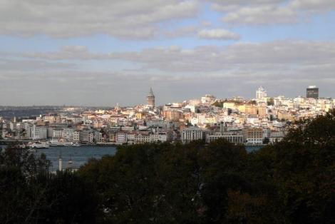 Blick vom 4. Hof auf die Stadt - hier nach Galata (2014)