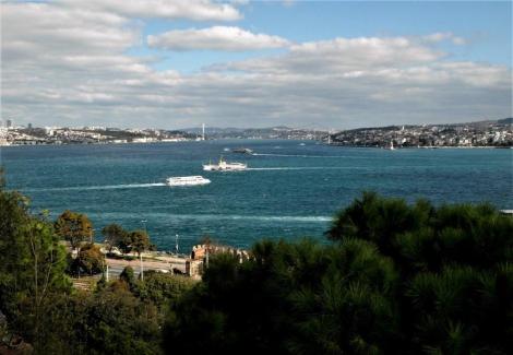 Blick vom 4. Hof auf den Bosporus (2014)