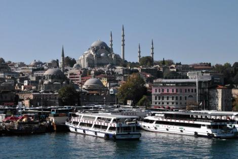Blick zur Rüstem Pascha-Moschee und Süleyman-Moschee (2014)