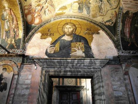 Chora-Kirche: Äußerer Narthex [Exonarthex] 3. Joch - Christus Pantokrator (2014)