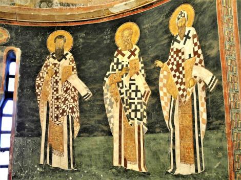 Chora-Kirche: Parekklesion [Seitenkapelle] - Apsis mit Kirchenvätern (2014)