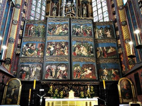 Krakau: Marienkirche - Marienaltar von Veit Stoß in geschlossenem Zustand (2014)