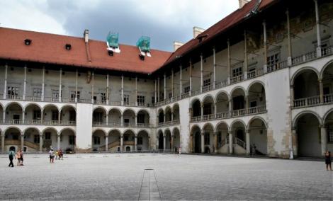 Krakau: Innenhof des Schlosses auf dem Wawel (2014)