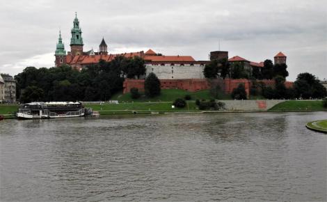 Krakau: Blick über die Weichsel zum Wawel (2014)