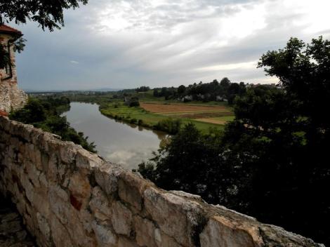 Blick vom Kloster Tyniec auf die Weichsel (2014)