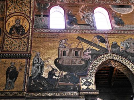 Monreale: Dom - Mittelschiff Südwand [Bau der Arche] (2018)