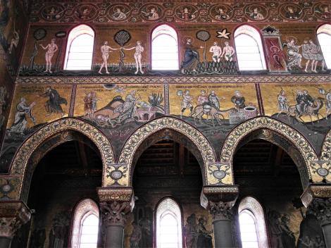 Monreale: Dom - Mittelschiff Nordwand (2018)