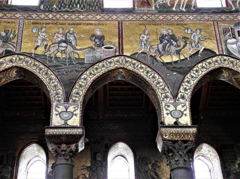 Monreale: Dom - Mittelschiff Nordwand (2018)