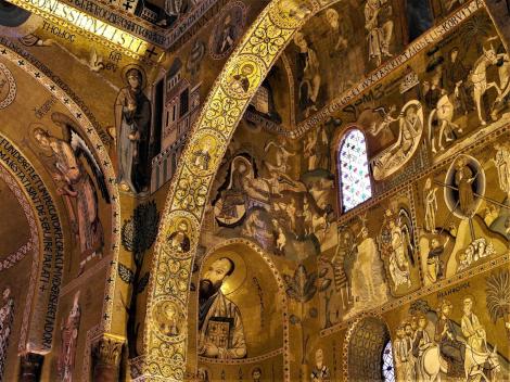 Palermo: Cappella Palatina im Normannenpalast - rechte Seitenapsis (2018)