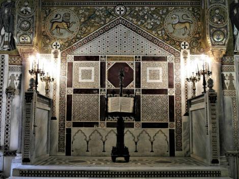 Palermo: Cappella Palatina im Normannenpalast - Thronbereich (2018)
