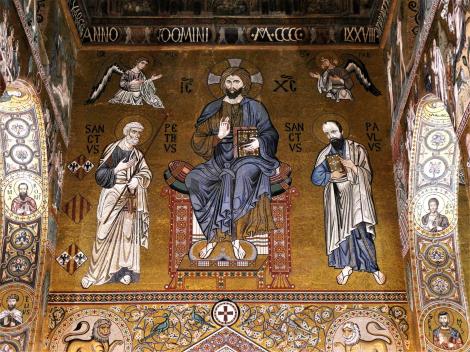 Palermo: Cappella Palatina im Normannenpalast - Thronbereich (2018)