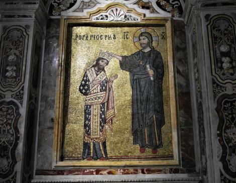 Palermo: Kirche La Martorana - Krönung Rogers durch Jesus (2018)