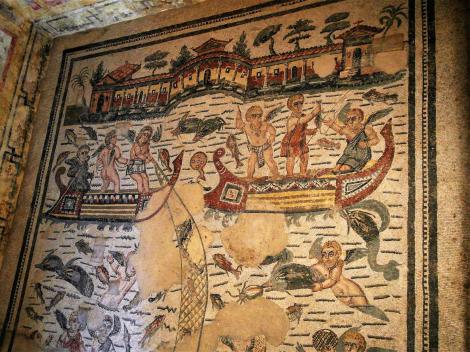 Villa Romana del Casale: Saal der fischenden Eroten (2018)