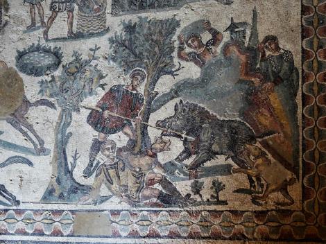 Villa Romana del Casale: Saal der kleinen Jagd (2018)