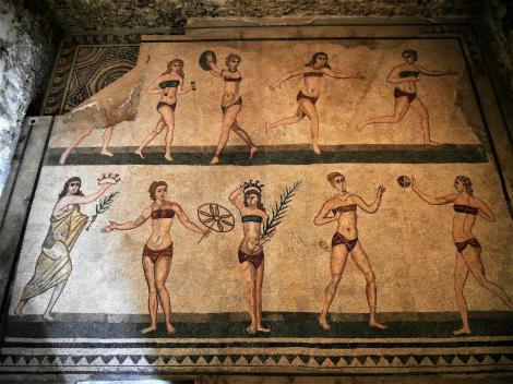 Villa Romana del Casale: Saal der Sportlerinnen (2018)