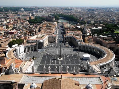 Blick von der Kuppel des Petersdomes (2013)